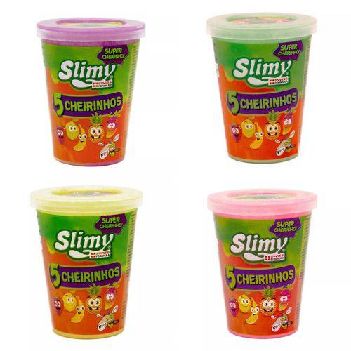 Slime Kit 4 Unidades Slimy Cheirinho de Frutas Sortidos - Toyng