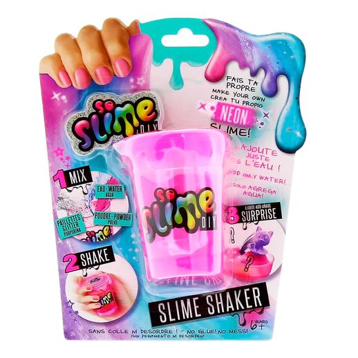 Slime Shaker Pink Neon Surpresa - Fun Divirta-se