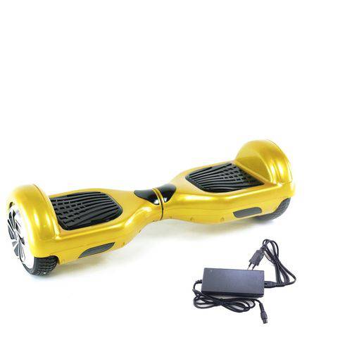 Smart Balance Hoverboard Skate Elétrico Dourado com Bolsa de Transporte e Bluetooth para Músicas