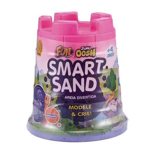 Smart Sand Areia Divertida Rosa Neon - Fun Divirta-se