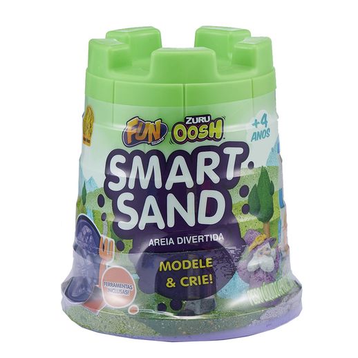 Smart Sand Areia Divertida Verde Neon - Fun Divirta-se