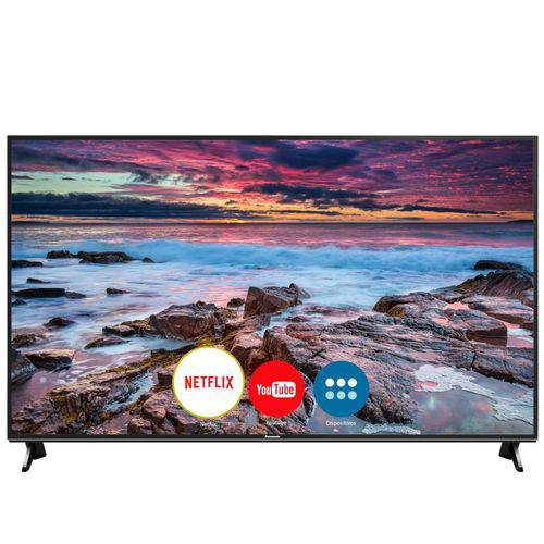Smart TV 4K Ultra HD HDR LED 65” Panasonic com Wi-Fi 3 HDMI 3 USB e Conversor Digital TC-65FX600