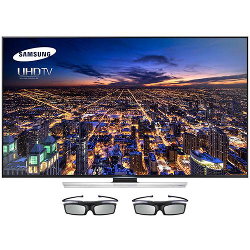 Smart TV 3D 55" Samsung UN55HU8500 Ultra HD 4k - 4 HDMI 2.0 3 USB 1200Hz - Quad Core - Smart View - Função Futebol + 2 Óculos 3D