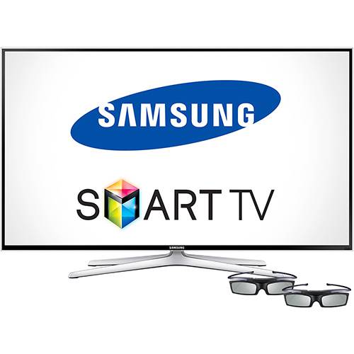 Smart TV 3D LED 40" Samsung UN40H6400 Full HD 4 HDMI 3USB 480Hz com Função Futebol Wi-Fi + 2 Óculos 3D