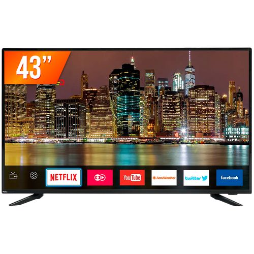 Smart TV LED 43'' Full HD Philco PTV43E60SN 3 HDMI 2 USB Wi-Fi