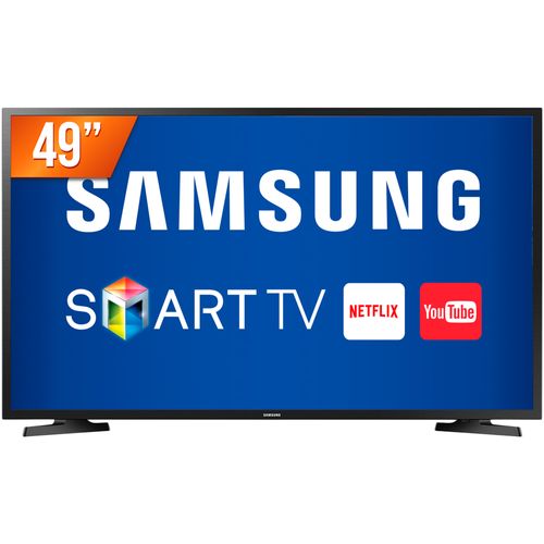 Smart TV LED 49'' Full HD Samsung J5290 HDMI USB Wi-Fi Integrado Conversor Digital