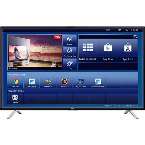 Smart TV LED 50" TCL L50E5800US Ultra HD 4K com Conversor Digital HDMI USB