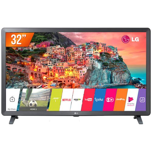 Smart TV LED 32'' HD LG 32LK61 2 HDMI 2 USB Wi-Fi e Conversor Digital Integrados