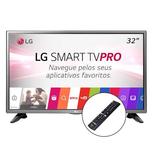 Smart TV LED 32 LG HD Conversor Digital com Suporte Parede 32LJ601C
