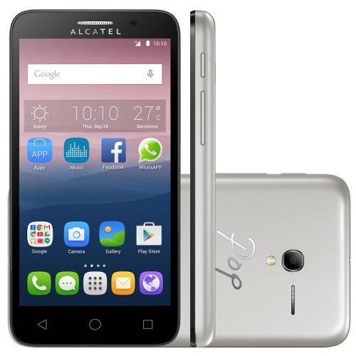 Smartphone Alcatel One Pop 3, 3g Android 5.1 Quad Core 1.3ghz 8gb Câmera 8.0mp Tela 5.0” Prata
