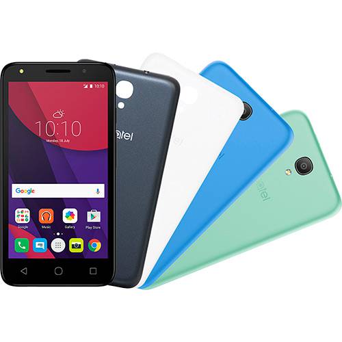 Smartphone Alcatel Pixi 4 Colors Android 6.0 Tela 5" Quad Core 8GB 4G Câmera 8MP e Tv Digital - Preto