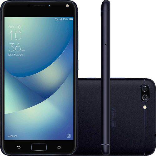 Smartphone Asus Zenfone 4 Max Dual Chip Android 7 Tela 5.5 16gb 4g Wi-Fi Câmera Dual Traseira 13 + 5mp - Preto