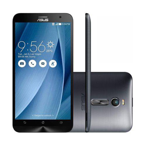 Smartphone Asus Zenfone 2 com Dual Chip, Tela de 5.5'', 4G, 16 GB, Câmera 13MP + Frontal 5MP e Andro