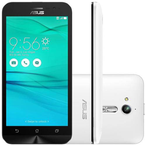 Smartphone Asus Zenfone Go 16gb 4g Zb500kl Branco - Android 6.0, 16gb, Câmera 13mp, Tela 5"