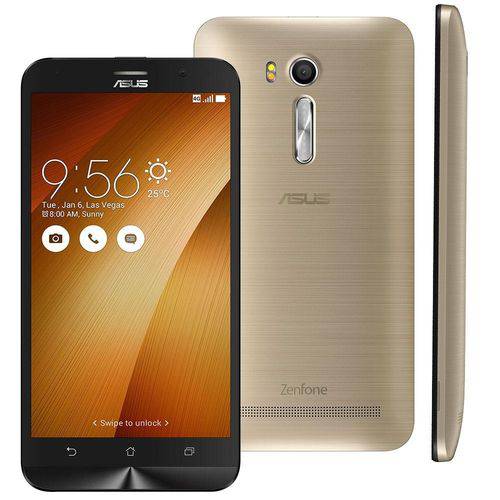 Smartphone Asus Zenfone Go Dual Chip Android 5.1 Tela 5'' 16gb 4g Câmera 13mp - Dourado