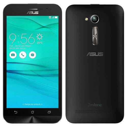 Smartphone Asus Zenfone Go Zb500kg Preto, Dual Chip, Tela 5.0", Câm 8mp, 8gb, Android 6.0 - 3g
