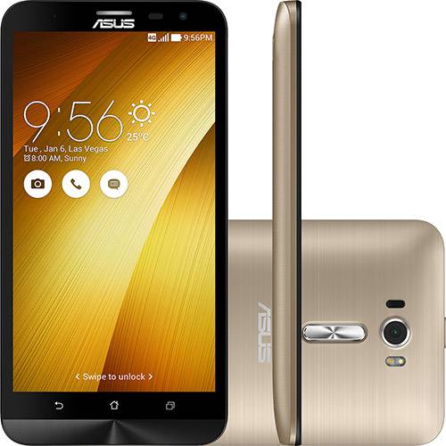 Smartphone ASUS Zenfone 2 Laser Desbloqueado Dual Chip Android 5.0 Tela 5.5" 16GB 4G 13MP - Dourado