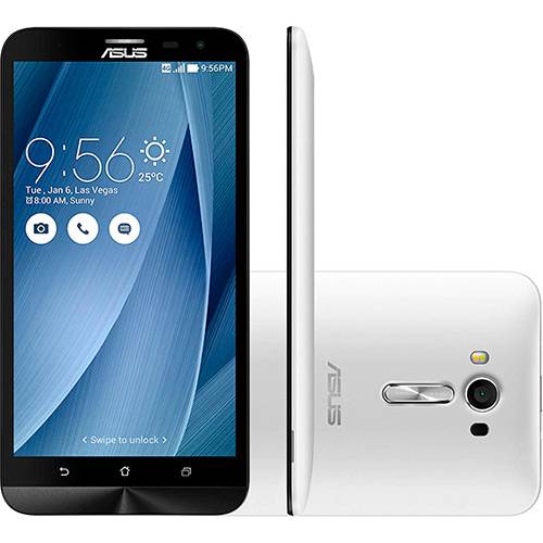 Smartphone ASUS ZenFone 2 Laser Dual Chip Desbloqueado Android 5 Tela 5.5" 16GB 4G 13MP - Branco