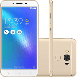 Smartphone Asus Zenfone 3 Max Dual Chip Android 6.0 Tela 5.5" Qualcomm Snapdragon 32GB 4G Câmera 16MP - Dourado