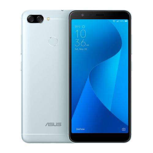 Smartphone Asus Zenfone Max Plus ZB570 32GB Android N Tela 5,7" Câmera Dual 16+8MP - Azure Silver