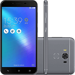 Smartphone Asus Zenfone 3 Max Snapdragon Dual Chip Android 6 Tela 5,5" 32GB 4G Wi-Fi Câmera 16MP - Cinza