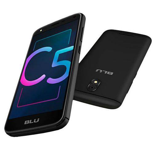 Smartphone Blu C5X C0010LL Dual Sim 8GB Tela 5” 5MP/3.2MP os 7.0 - Pret