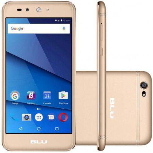 Smartphone Blu Grand X Lte Dual Sim Tela 5.0"HD Câm. 8mp+5mp Dourado