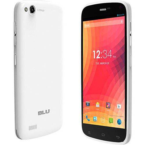 Smartphone Blu Life Play L100i Branco, Dislpay 4,7 Pol., Quad Core de 1.2 Ghz, 1gb de Ram, Android 4