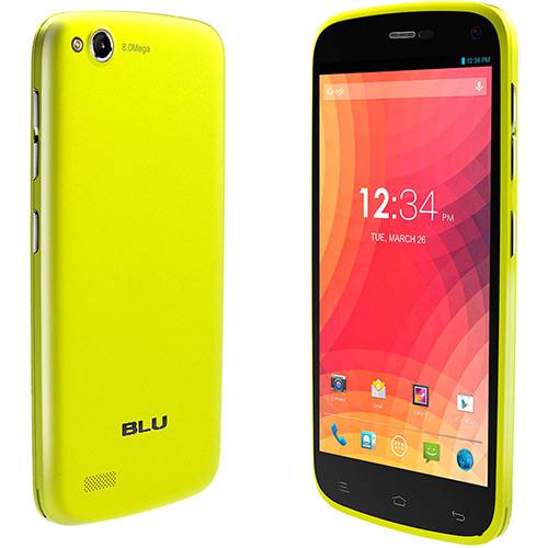 Smartphone Blu Life Play L100I Qband Dual Sim 3G 850/2100 Amarelo