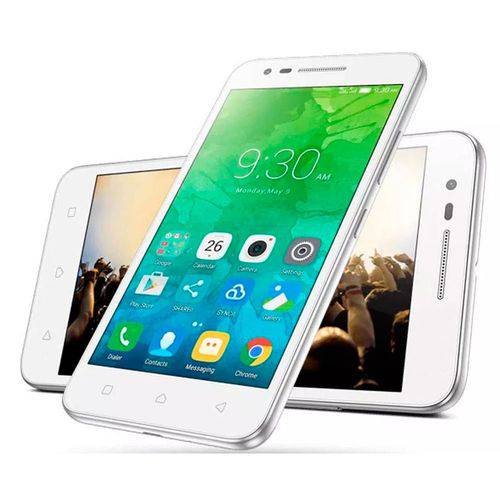 Smartphone Lenovo Vibe C2 Dual Chip Android 6.0 Tela 5p 8gb Cartão 16gb Câmera 8mp Branco