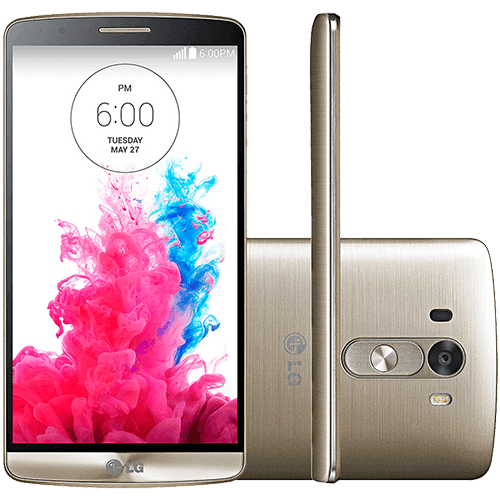 Smartphone LG G3 Desbloqueado Android 4.4 Kit Kat Tela 5.5" 16GB 4G Wi-Fi Câmera 13MP - Dourado