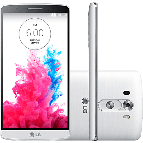 Smartphone LG G3 Desbloqueado Android 4.4 Tela 5.5" 16GB 4G Câmera 13MP Branco
