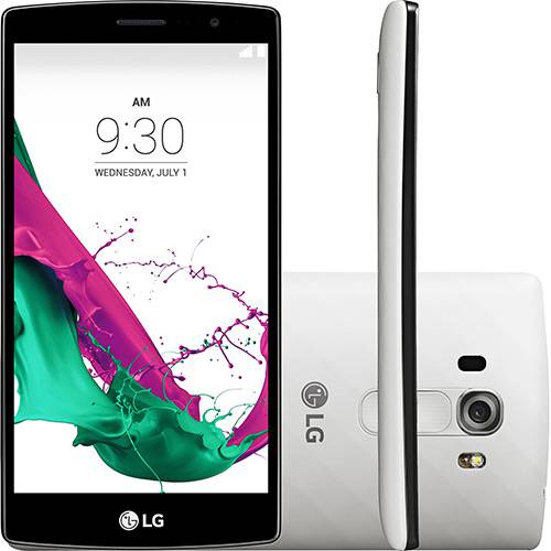 Smartphone LG G4 Beat Dual Chip Desbloqueado Android 5.0 Tela 5.2" Memória Interna 8GB + Cartão Micro 8GB 4G Câmera 13MP Octa Core 1.8 Ghz - Branco