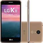 Smartphone LG K8 Dual Chip Android Tela 5" Quadcore 16GB 4G Wi-Fi Câmera 13MP - Dourado