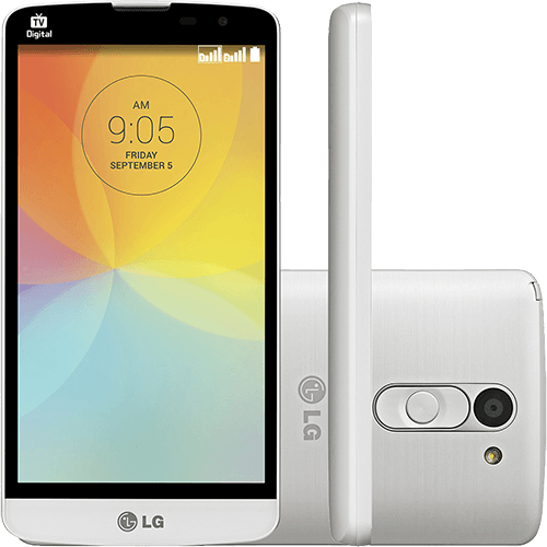 Smartphone LG L Prime Dual D337 Dual Chip Desbloqueado Android 4.4 Tela 5" 8GB 3G Wi-Fi Câmera 8MP TV Digital - Branco