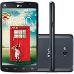 Smartphone LG L80 Dual Chip Desbloqueado Tim Android 4.4 Tela 5" 8GB 3G Wi-Fi Câmera 8MP TV Digital Preto