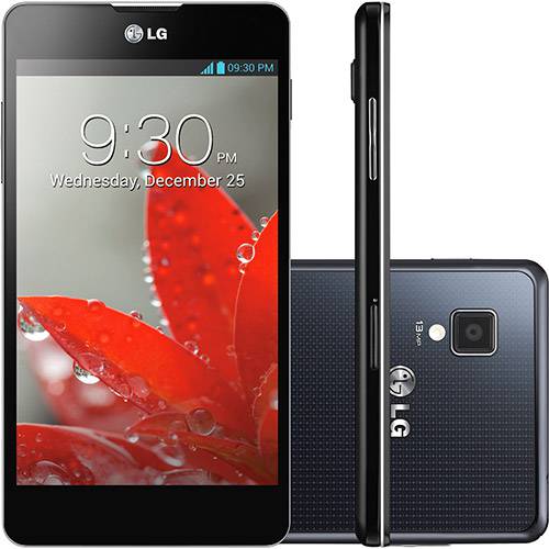 Smartphone LG Optimus G Preto 32GB 4G Android 4.1 Desbloqueado - Processador Quad-core de 1.5 GHz Câmera 13MP Wi Fi NFC
