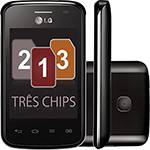 Smartphone LG Optimus L1 II Tri Desbloqueado Preto, Android 4.1, Câmera 2MP, 3G, Wi Fi e Memória Interna de 4G