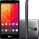 Smartphone LG Prime Plus 4G Titânio Quick Selfie Dual Chip Desbloqueado Android 5.0 Lollipop Tela 5" 8GB 4G Wi-Fi Câmera 8MP - Titânio