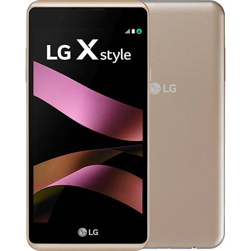 Smartphone LG X Style Dual Chip Android Tela 5" 16GB 3G/4G/Wi-Fi Câmera 8MP - Dourado