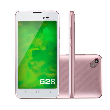 Smartphone Mirage 62S 3g Quad Core 1GB RAM Dual Câmera 2mp+8mp Tela 5" Dual Chip Android 7 Rosa 1006