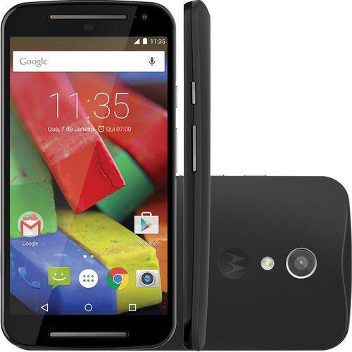 Smartphone Moto G 2ª Geração 4g Xt-1078 Preto 5'' 16gb Dual Android 5.0 Wi-fi 8mp Quad-core