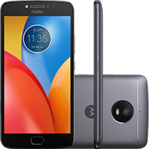 Smartphone Motorola Moto E4 Plus Dual Chip Android 7.1.1 Nougat Tela 5,5" Quad-Core 1.3GHz 16GB 4G Câmera 13MP - Titanium