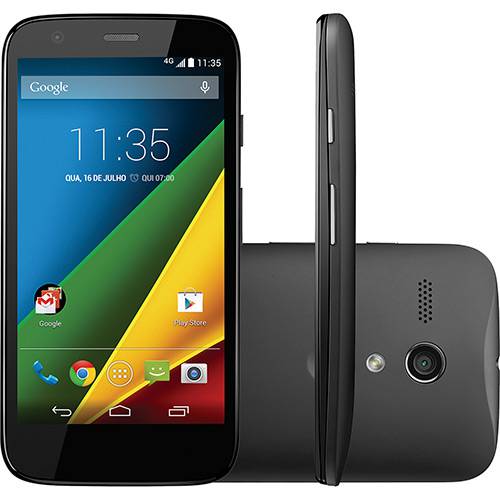 Smartphone Motorola Moto G Desbloqueado Android 4.3.3 Tela 4.5" 8GB 4G Wi-Fi Câmera 5MP - Preto