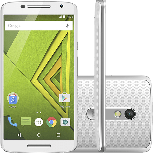 Smartphone Motorola Moto X Play Colors Dual Chip Android 5.1 Tela 5.5" 32GB 4G Câmera 21MP - Branco + Capa Pink