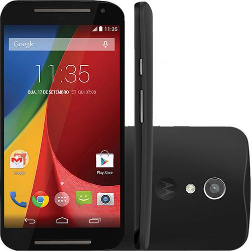Smartphone Motorola Novo Moto G Dual Chip Desbloqueado Tim Android 5.0 Tela 5" 16GB 4G Wi-Fi Câmera de 8MP - Preto