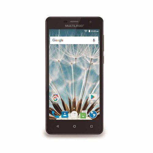 Smartphone Ms50s 3g Tela 5 Dual Câmera 5mp+8mp Android 6.0 Preto - Multilaser