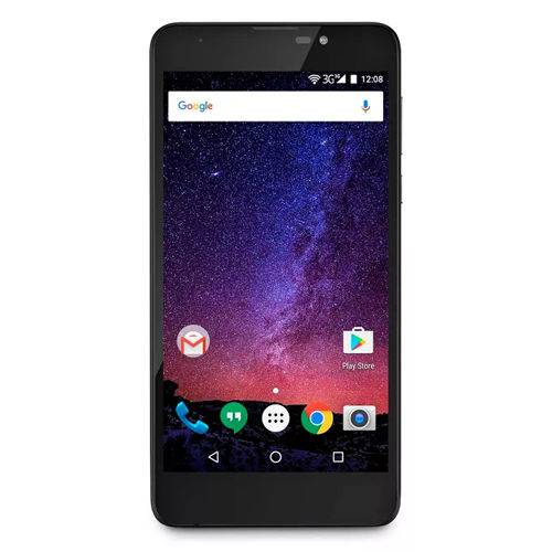 Smartphone Ms55m 3g Tela 5.5" Android 7 Dual Chip Memória 16gb Bluetooth Multilaser Preto - Nb700