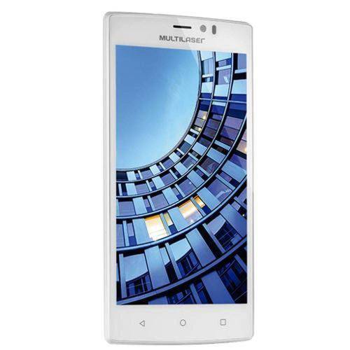 Smartphone Ms60 Multilaser 4g Quadcore 2gb Ram Tela 5,5" Dual Chip Android 5 Branco - P9006