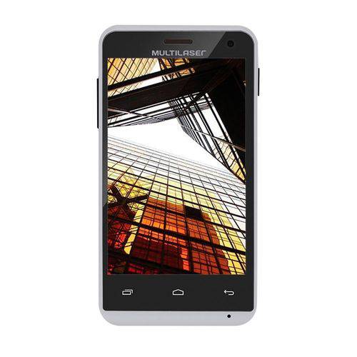Smartphone Multilaser MS40 Dual Chip Android 4.4 Tela 4 Quad Core 4GB Câmera 5MP Bivolt